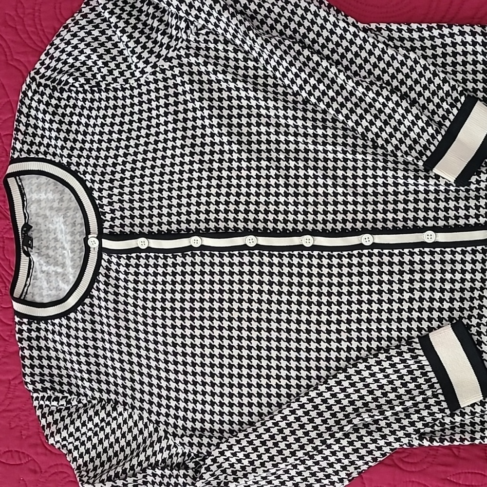 Houndstooth cardigan
